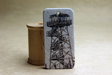 fire tower seed paper tag