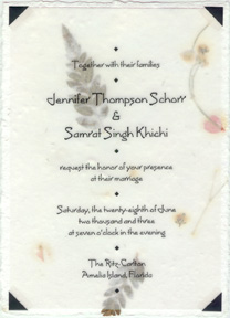 corner point style invitations