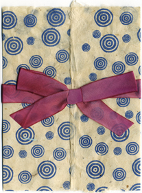 6x9 Bifold Wrap with Bullseye and Hanah Silk Victorian Rose