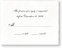 handmade response card 