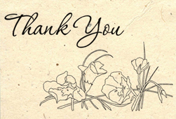 Seeded Thank You Cards