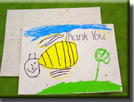 seed paper thank you card