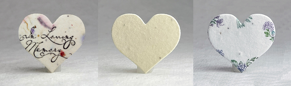seed paper hearts