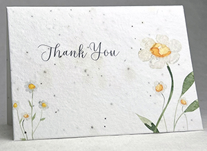 seeded and recycled thank you cards simple thank you style