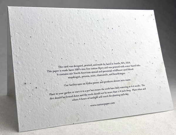 Back of Card