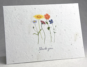 seeded and recycled thank you cards simple thank you style