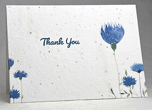 seeded and recycled thank you cards simple thank you style