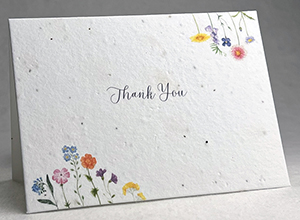 seeded and recycled thank you cards simple thank you style