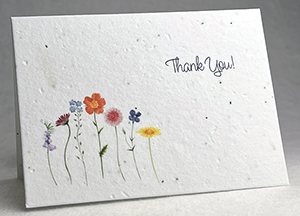 seeded and recycled thank you cards simple thank you style