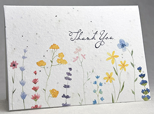 seeded and recycled thank you cards simple thank you style