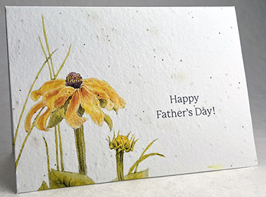 A7 folding fathers day seed paper card