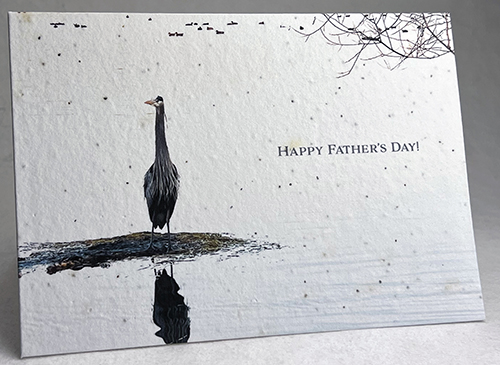 A7 folding seed paper card for father's day