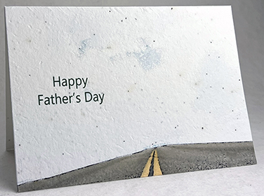 A7 folding fathers day seed paper card