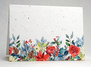 floral watercolor border