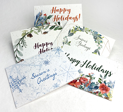 Happy Holidays Seed Paper Card