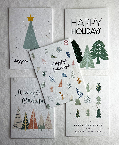 christmas card mixed set of 10 cards