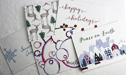 Holidays Seed Paper Card