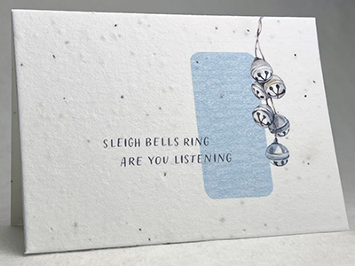 sleigh bells christmas card