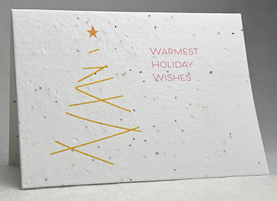 warmest wishes christmas card