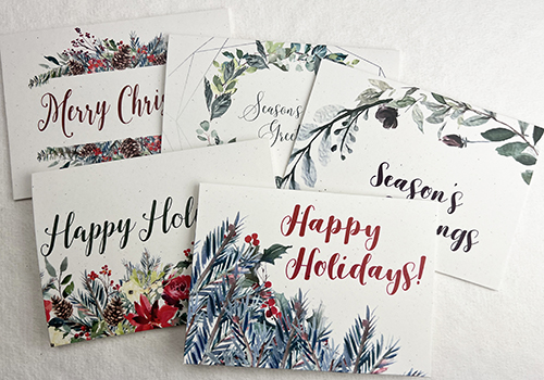 Holidays Seed Paper Card