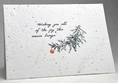 wishing you joy christmas card
