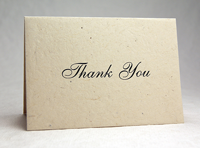 Seeded Lotka Thank You Card