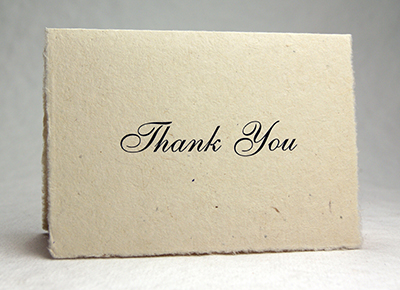 Seeded Lotka Thank You Card Script