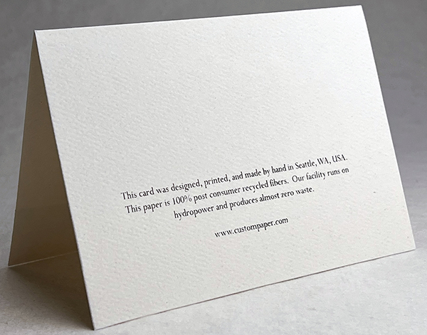 seeded and recycled thank you cards simple thank you style with handmade paper band