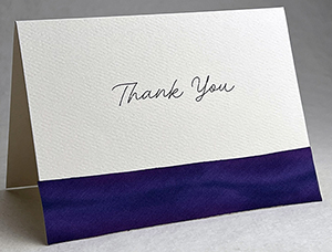 simple thank you style with silk ribbon