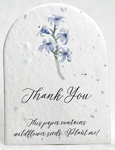 printed arch card seed paper tags