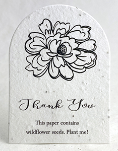 printed arch card seed paper tags