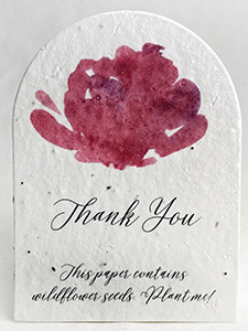 printed arch card seed paper tags