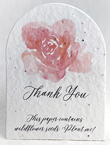 printed arch card seed paper tags