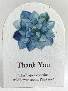 printed arch card seed paper tags