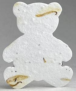 Click for 6s marigold seed paper bear shape