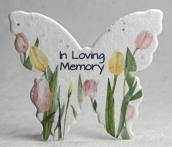 Tulip butterfly seed paper