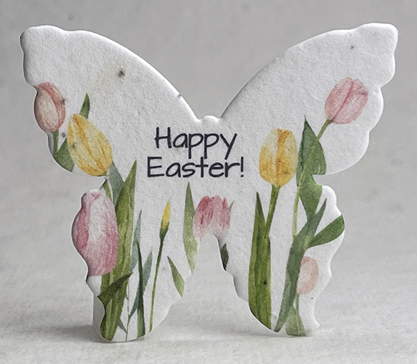 happy easter butterfly seed paper