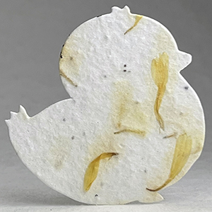 Click for 6s marigold seed paper chick shape