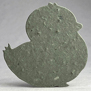 Click for 14s green seed paper chick shape
