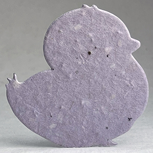 Click for 15s lavender seed paper chick shape