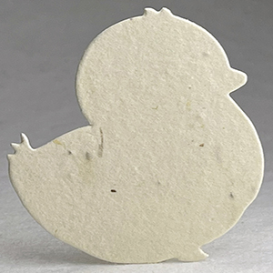 Click for 65s yellow seed paper chick shape