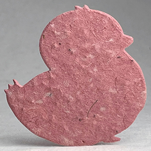 Click for 68s pink seed paper chick shape