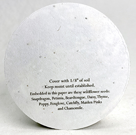 circle seed paper tags