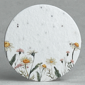 2 inch seed paper printed circles