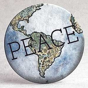 peace earth seed paper printed circle