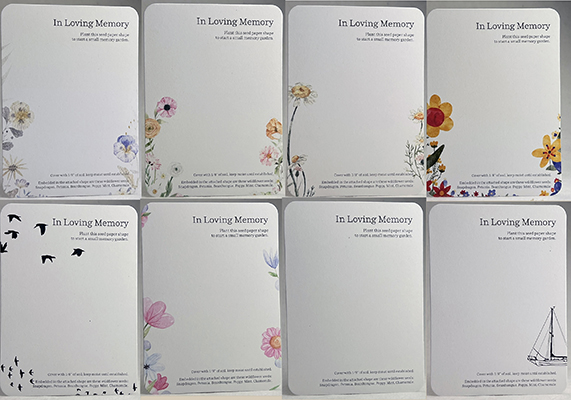 Click for printed seed paper leaves
