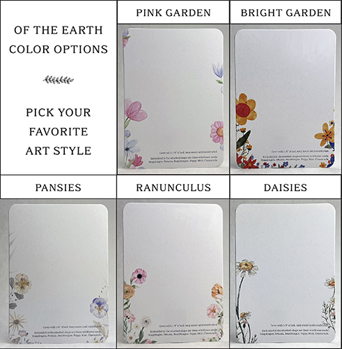 printed recycled card options