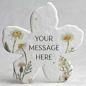 Daisy printed paper seed paper flower