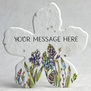 Lupine printed paper seed paper flower