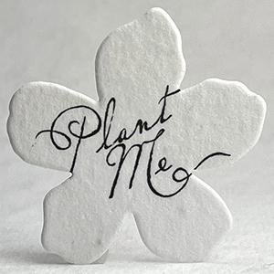 Plant Me printed paper seed paper flower